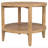 Isbell Maple Brown Round Solid Wood Side End Table