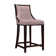 Upholstered Counter Stool with Solid Wood Frame