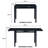 Krissandra 29.37 " Extendable Rectangular Marble Top with Steel Base Dining Table-1965935025