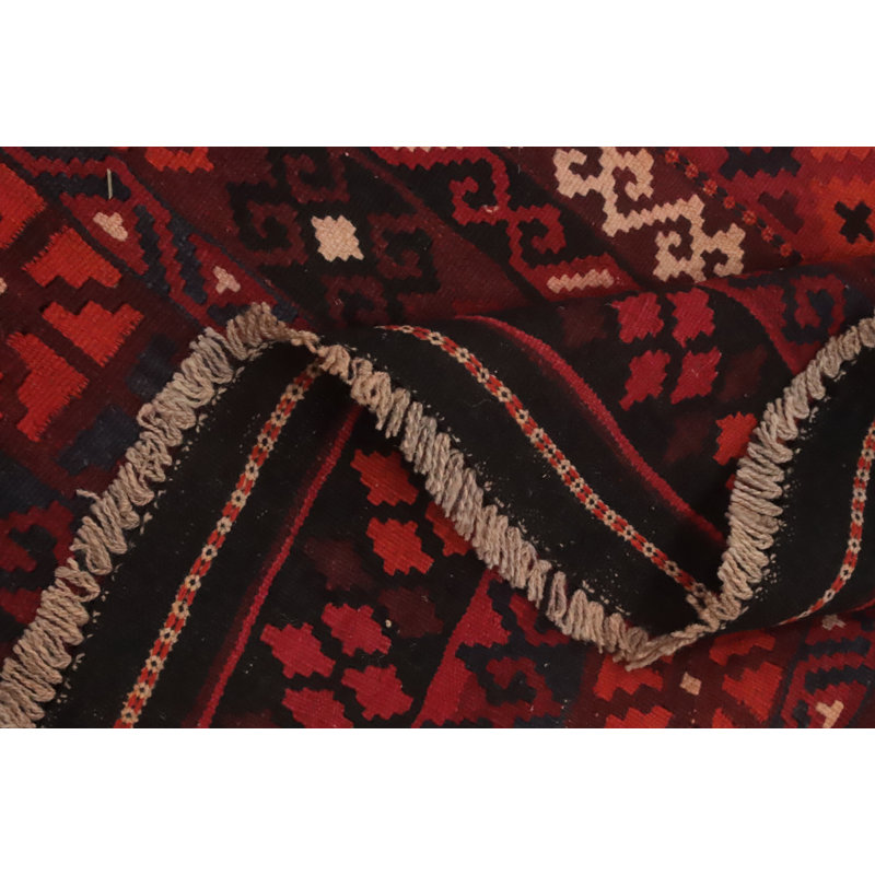 Tapis rouge Kilim 9 pi 13 po