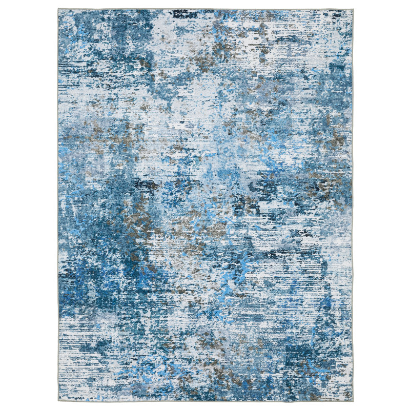 Renaud Area Rug with Non-Slip Backing, Rectangle 5' x 7'