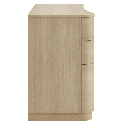 Mirae 55" 6-Drawer Curved Office Desk