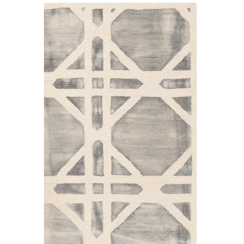 Brynjar Hand Tufted Wool Geometric Rug, Rectangle 9' x 12'