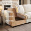 Canapé d'angle modulaire de 292 cm de profondeur avec pouf de rangement, canapé d'angle confortable en forme de nuage 4 pièces-1246490135