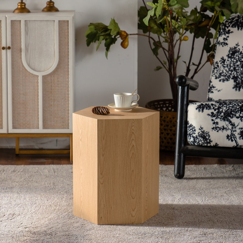 Table basse Hexagon MDF, Natural