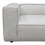 Canapé modulaire vice 4 pièces en tissu d'orge avec repose-pieds Vice