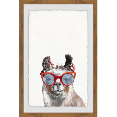 Llama Icon - Single Picture Frame Painting