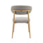 Ensemble de 2 chaises d'appoint Grey Boucle Finish