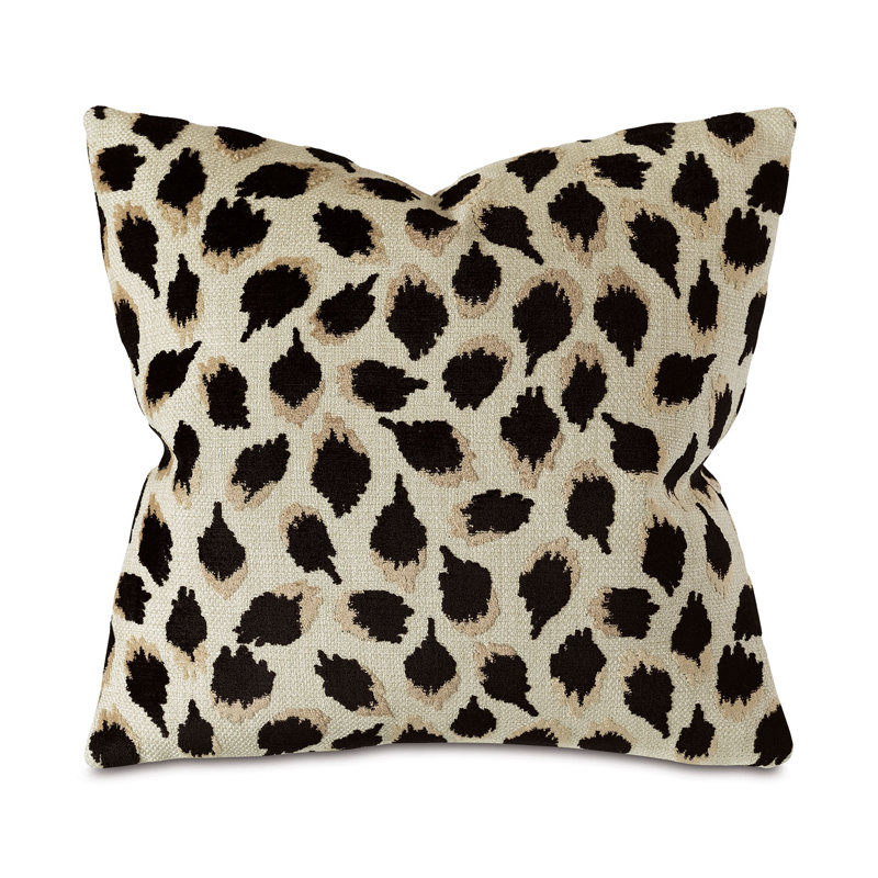 Square Pillow Cover & Insert, Black