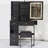 Vanity Desk, 29.2" Small Size Left Drawer Desktop Vanity Table , Cushioned Stool, 2 AC, 2 USB Power Station, Hair Dryer Bracket, Extra Large Touch Control Sliding LED Mirror, Tri-Color Switching, Brightness Adjust-1840513338