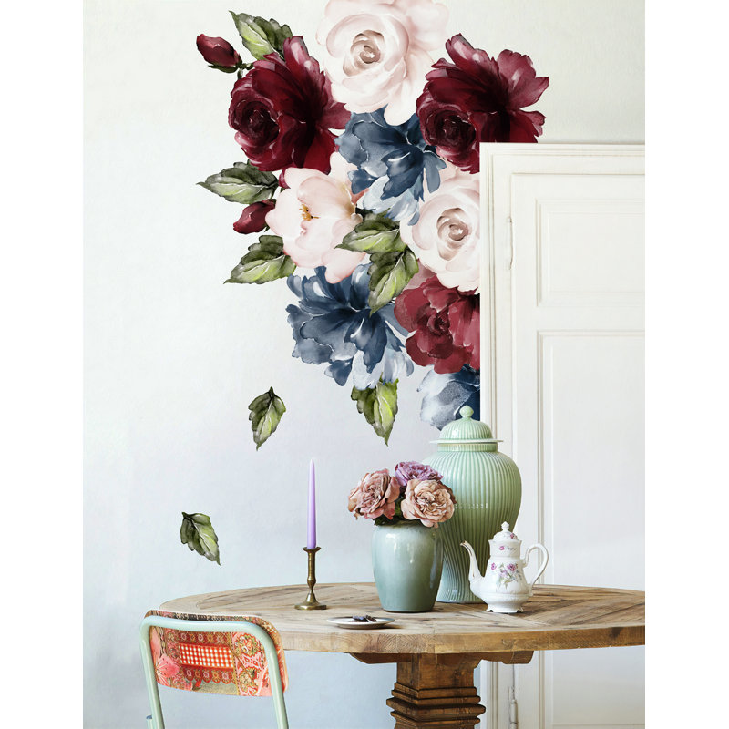 Ensemble d'adhésif décoratif 25 pièces pivoine rose