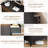 Farmhouse Drawer Dresser with Charging Station & LED Lights, Slim Wooden Bedroom Dresser-563692069