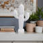 Figurine décorative en bois de cactus pour la décoration intérieure - objet moderne du sud-ouest pour la décoration de table ou de salon - blanc-634061261