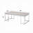 Natural Oak & Chrome Finish Coffee Table