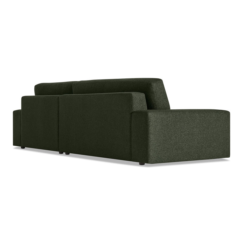 Esker Chaise Sectional, Kelso Blue Polyester, Right Hand Facing