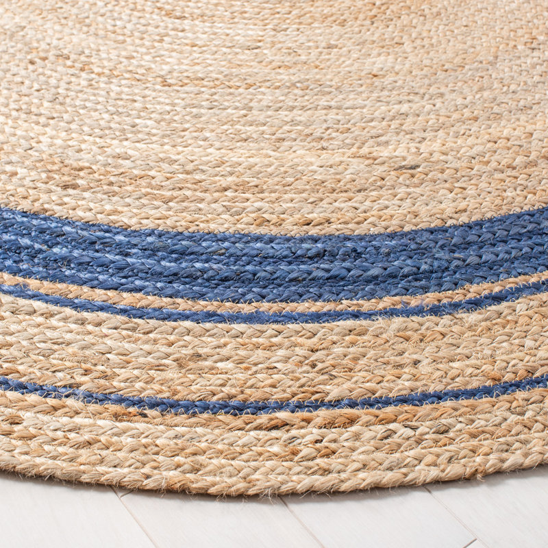 Gassaway Natural Fiber Hand Woven Jute Rug, Runner 2'6" x 8'