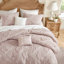 Ensemble de couette 5 pièces à imprimé floral jacquard, rose sculpté, 5 pièces, grand lit/queen-136111563