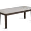 Ensemble de salle à manger 6 pièces avec table multifonctionnelle, chaises rembourrées, banc, rangement dissimulé à deux extrémités et tiroirs intégrés au fini bois riche-1867712203