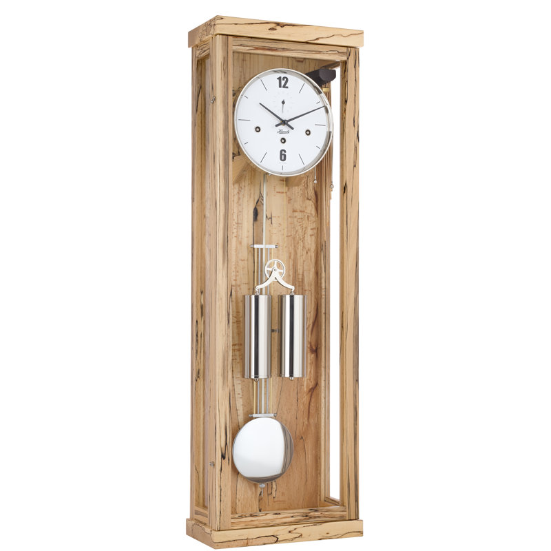 Abbot Wood Pendulum Wall Clock, Natural