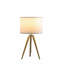 Lampe de table moderne à trépied réglable en laiton / or brillant 35,5 "- 25,75" H