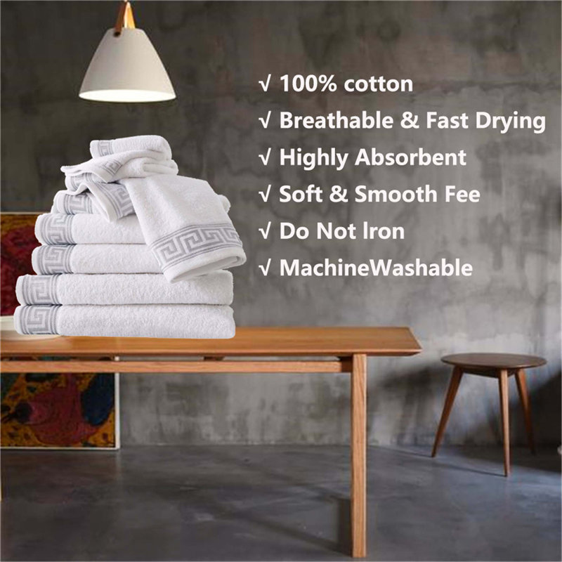 100% Cotton Mulit-Size Set, White