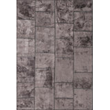 Rapture Patchwork Area Rug in Gray