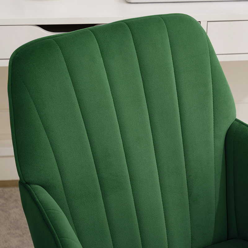 Chaise de bureau ergonomique en velours - Siège réglable et confortable pour une utilisation prolongée à la maison ou dans la chambre.