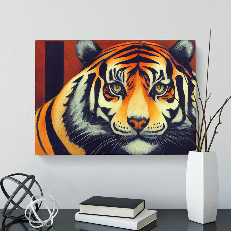 Exquisite Tiger - Wrapped Canvas, 35cm H x 50cm W x 3cm D