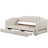 Extendable Upholstered Daybed with LED Light and 2 Storage Drawers, Twin XL to King Multi-Functional Daybed for Bedroom Guest Room