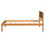 Base de lit plateforme simple avec tête de lit, base à lattes de bois, sans sommier, support incassable en chêne,-1851778555