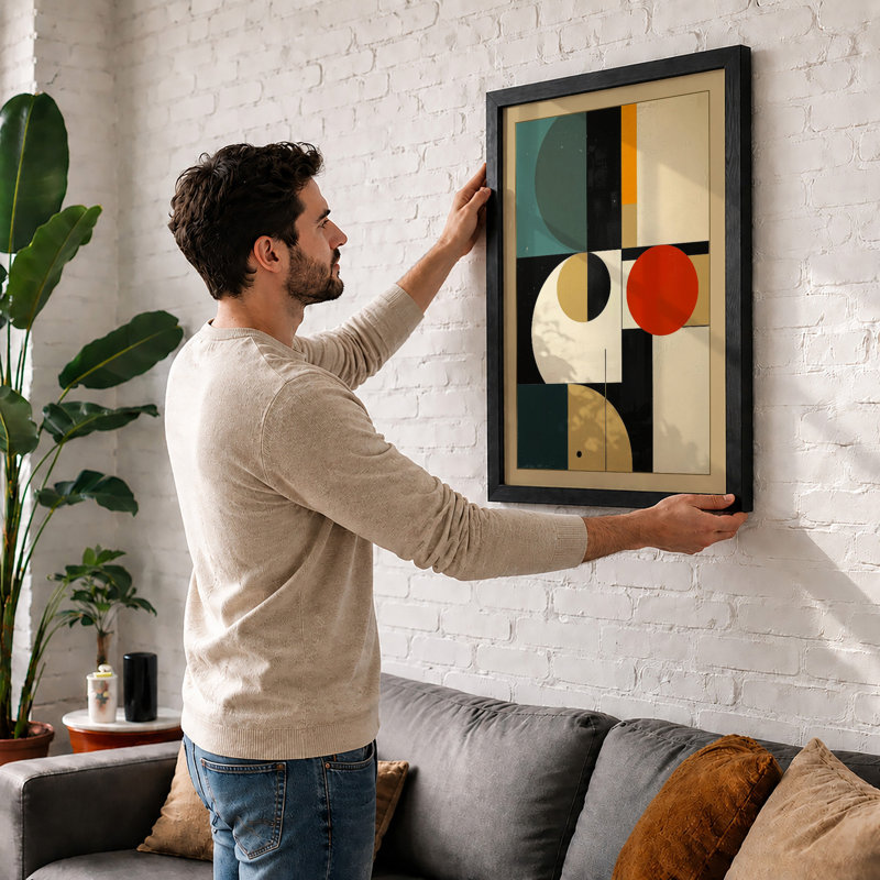 Harmony Geometric - Framed Print, A2 - 59.4 x 42.0 cm, Unframed