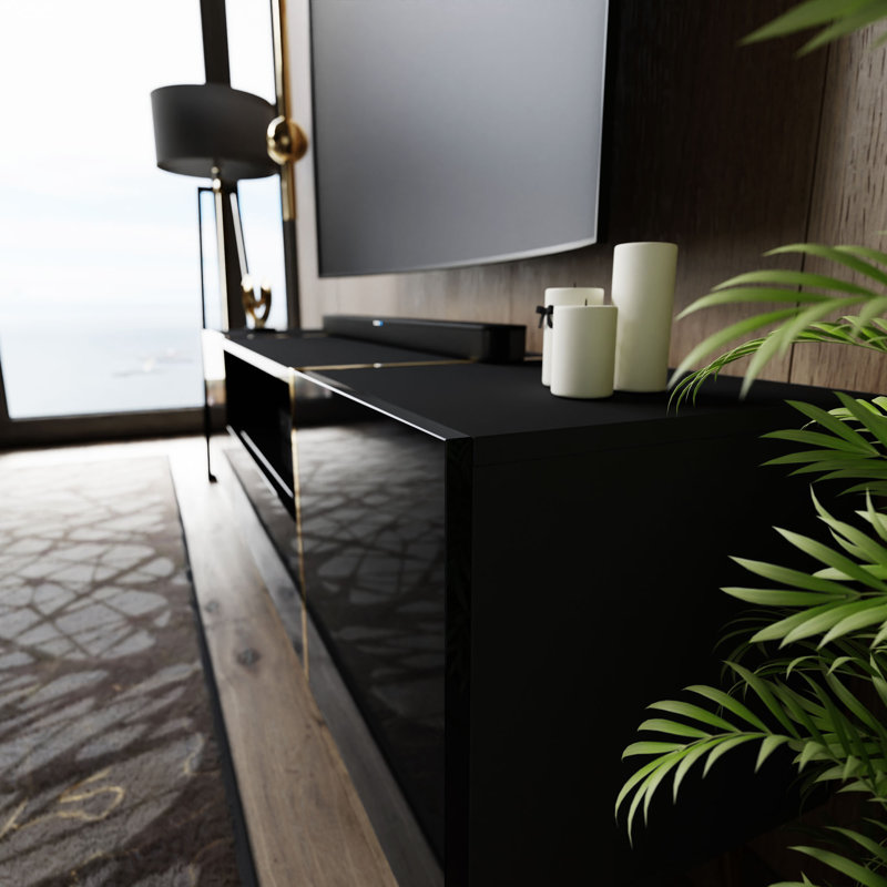 Bowdoinham TV Stand for TVs up to 65", Black