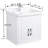 The Renovators Supply Inc. 23.63 " Vitreous China Square Bathroom Sink with Faucet and Overflow Hole