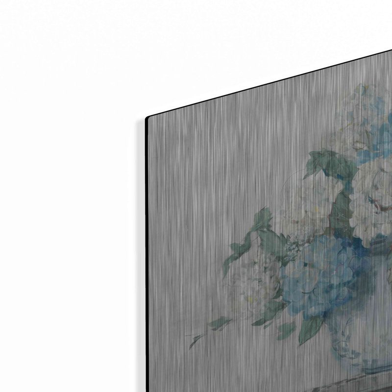 «Blue Hydrangea Cottage Crop» par Carol Rowan, H 12 po x l 16 po
