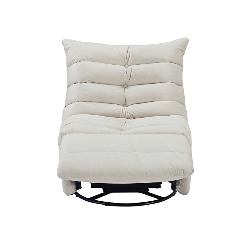Latitude Run® Rocker Game Chair, Beige Velvet