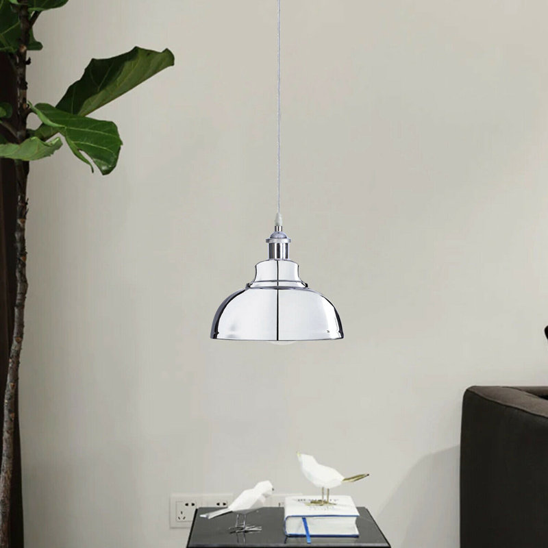 Reichert 1 - Light Silver Dome Pendant