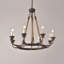 Payne 8 - Light Waggon Wheel Chandelier