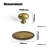 1.4" Length Oval Knob With Backplate  Multipack-114251099
