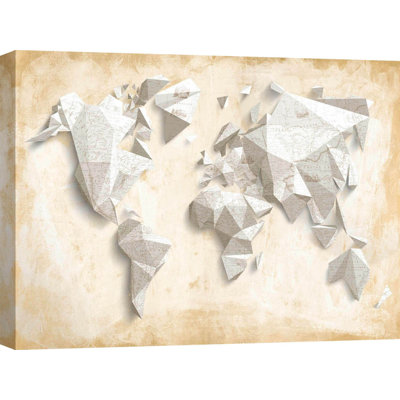 Geometric World by Kaj Rama - Wrapped Canvas Painting