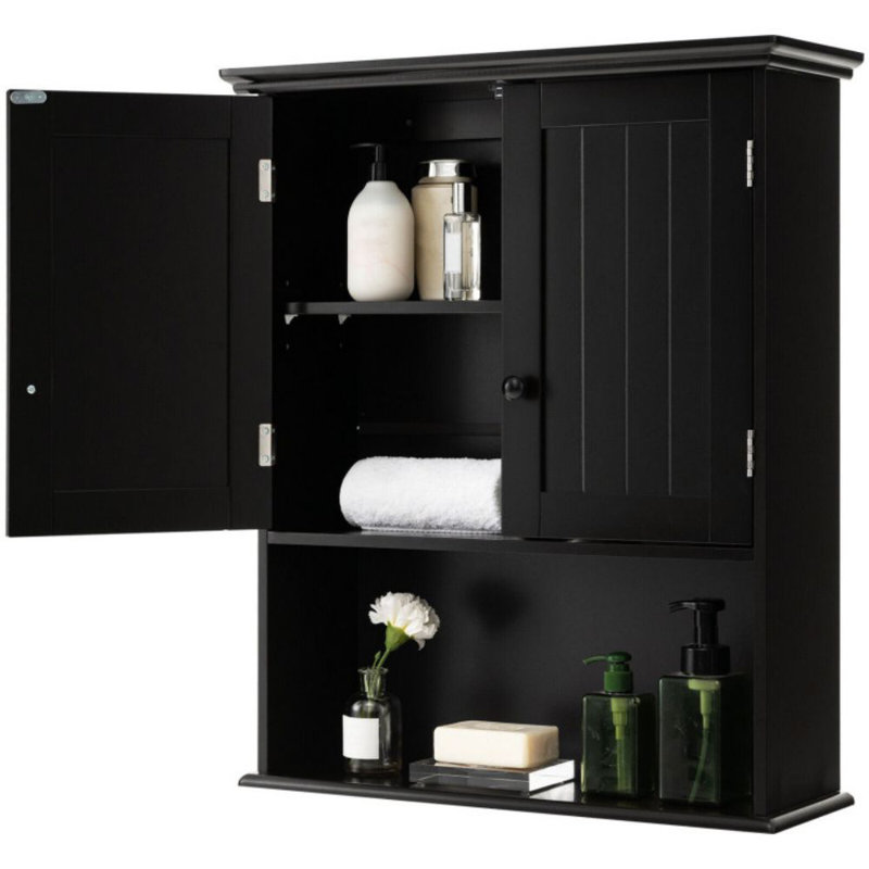 Gehard Bathroom Cabinet, Black