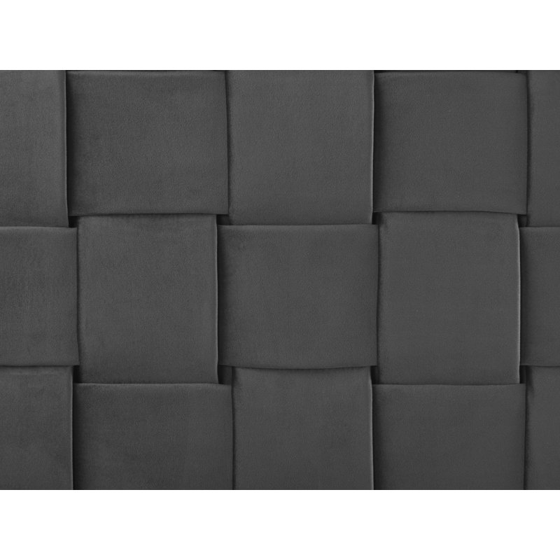 Rajmund Upholstered Bed, Super King (6'), Black