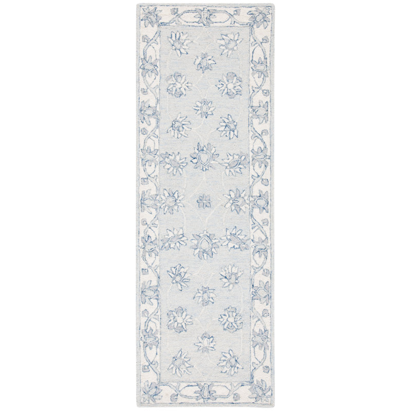 Beckey Hand Tufted Wool And Cotton With Latex Oriental Rug, Runner 2'3" x 15'