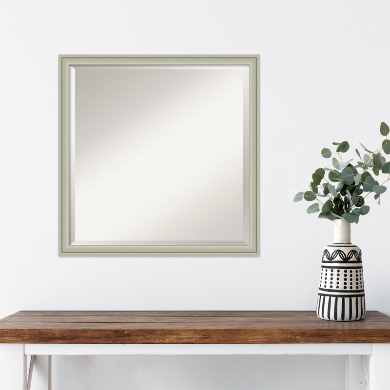 Miroir mural Florence, 21,75 po x 21,75 po, Carré, Argent