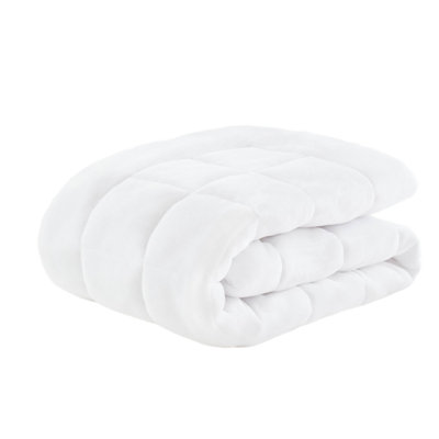 Cloud Soft White Overfilled Plush Waterproof King Mattress Pad