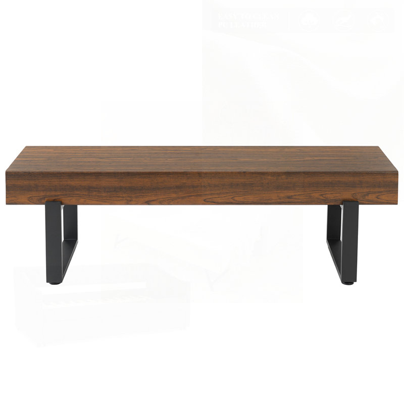 Banc en bois pour la chambre à coucher, la cuisine et le vestibule, sièges polyvalents et élégants avec rangement pour un décor de ferme moderne.