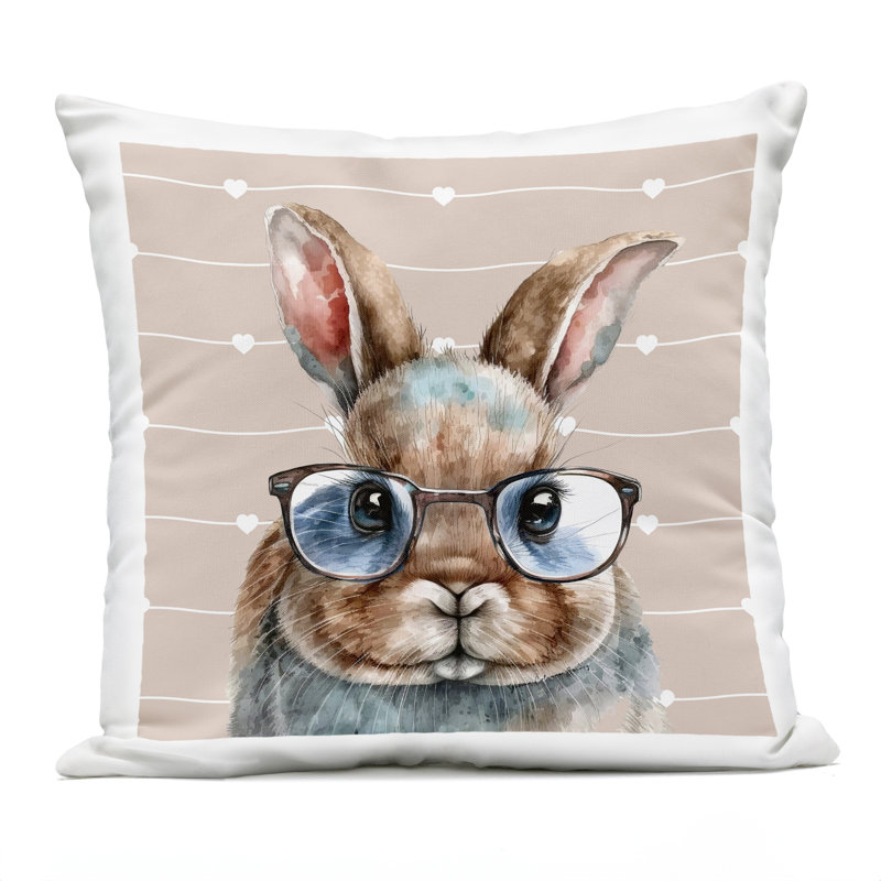 Coussin Buster Rabbit with Specs