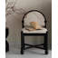 Chaise d'appoint en sherpa Mid-Century moderne avec structure en bois massif pour un usage domestique