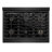 ZLINE Autograph 36 in. Paramount Dual Fuel Range in Black Stainless Steel and Gold Helix Handle-119236529