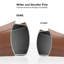Parasol en porte-à-faux rectangulaire en bois avec base à roulettes 9 pi x 12 pi ReInaliz, beige-961709876