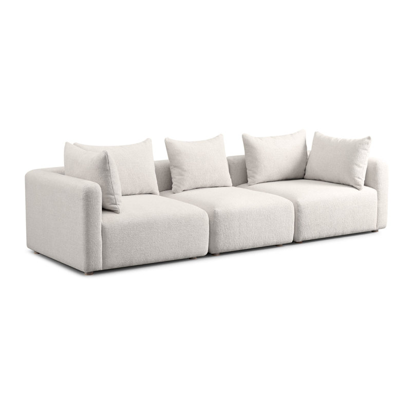 Canapé Tov Furniture Hangover, Tissu texturé crème